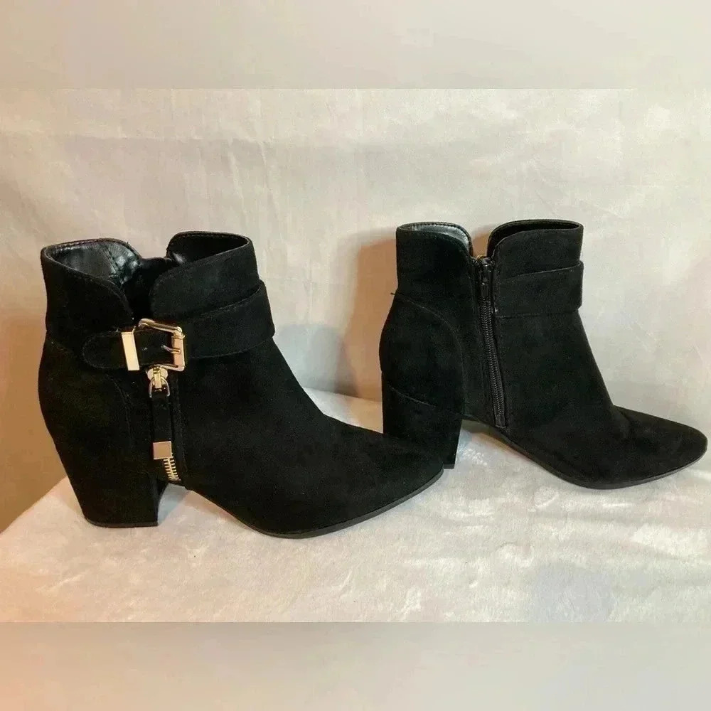 Unisa black‎ short boots